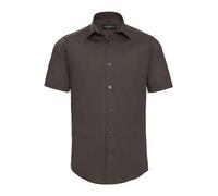 Russell 946M Coton Noir Marron ou Blanc Long Manche Facile Soin Chemise Cintrée