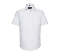 Russell 947M Hommes Coton Manches Courtes Entretien Facile Chemise Cintrée