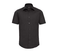 Russell 947M Hommes Coton Manches Courtes Entretien Facile Chemise Cintrée