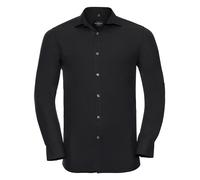 Russell 960M Manches Longues Homme Coton Mélange Noir Bleu Ou Chemise Extensible