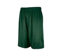 Russell Athletic Men's Mesh Shorts (No Pockets), Dark Green, Large