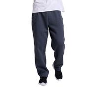 Russell Athletic Pantalon de survêtement Dri-Power à Bas Ouvert avec Poches, Noir chiné, 31-35 Homme