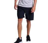 Russell Athletic Relaxed Fit 9" Cotton Shorts with Pockets, Adjustable Elastic Waist, Sizes S-4x Court, Noir, 3XL Homme