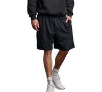 Russell Athletic Short Basique en Coton avec Poche Court, Noir, 3XL Homme