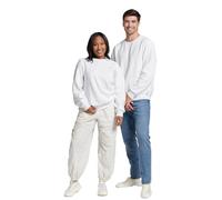 Russell Athletic Sweatshirt en polaire Dri-Power pour homme, évacuation de l'humidité, mélange de coton, coupe décontractée, tailles S à 4XL, blanc, X-Large