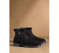 Russell & Bromley Russell & Bromley Black Lake Low Faux Fur Ankle Boots