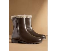 Russell & Bromley Russell & Bromley Brown Lake Size Zip Faux Fur Lined Boots