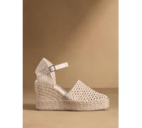 Russell & Bromley Russell & Bromley Neutral Hale Weave Crochet Espadrille Wedge Neutral EU 37 (UK 4)
