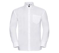 Russell Chemise À Manches Longues À Col Boutonné Non-Iron BLEU NOIR BLANC