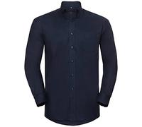 Russell - Chemise à Manches Longues - Homme (Tour de Cou 37cm) (Bleu Marine)