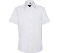 Russell Collection - Chemise à manches courtes pour homme PC5756 (38,5cm) (Blanc)