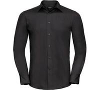 Russell Collection - Chemise Manches Longues Hommes PC5725 (L) (Noir)