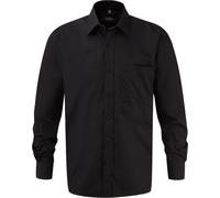 Russell Collection - Chemise Manches Longues Hommes PC6266 (XL) (Noir)