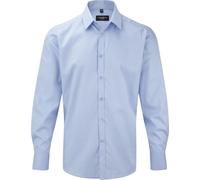 Russell Collection - Chemise manches longues pour homme PC6056 (45,72cm) (Bleu clair)