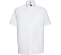 Russell Collection - Chemise "Oxford" Manches courtes PC5838 (46,5cm) (Blanc)