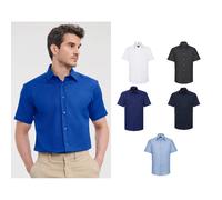 Russell Collection chemise oxford sur mesure r-923m-0 - port de bureau à manches