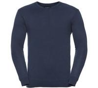 Russell Collection - Pullover à col en V - Homme (2XS) (Bleu marine) - UTBC1012 Bleu Marine