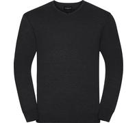 Russell Collection - Sweat-shirt col V pour Homme RW9093 (XS) (Marbre-Charbon)