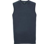 Russell Collection - Sweatshirt col V pour homme sans manches PC5751 (M) (Bleu foncé)