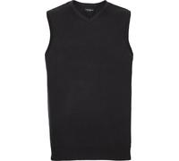Russell Collection - Sweatshirt col V pour homme sans manches PC5751 (XL) (Noir)