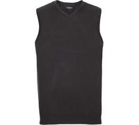 Russell Collection - Sweatshirt col V pour homme sans manches RW9248 (L) (Noir)