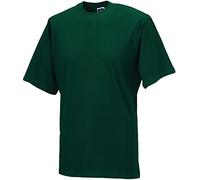 Russell Collection - T-shirt - - Manches courtes Homme - Vert - Green - Bottle Green - moyen
