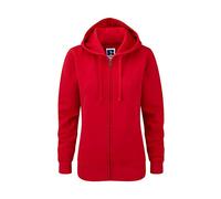 Russell Europe Authentic Sweat à Capuche zippé pour Femme - Rouge - M