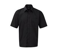 Russell Europe: Chemise en popeline R-935M-0, Noir , XXXL