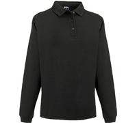 Russell Europe Sweatshirt à col boutonné pour homme RW3275 (2XL) (Noir)