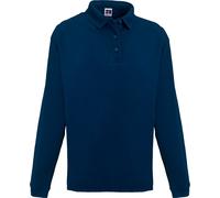 Russell Europe Sweatshirt à col boutonné pour homme RW3275 (4XL) (Bleu marine)