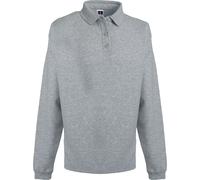 Russell Europe Sweatshirt à col boutonné pour homme RW3275 (4XL) (Gris clair)