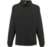 Russell Europe - Sweatshirt avec col et boutons - Homme (M) (Noir) - UTRW3275 Noir G