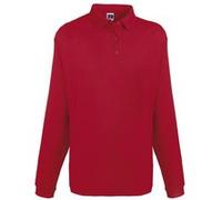 Russell Europe - Sweatshirt avec col et boutons - Homme (XS) (Rouge classique) - UTRW3275 Rouge Classique G