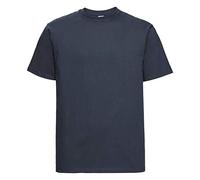 Russell Europe - T-Shirt épais à Manches Courtes 100% Coton - Homme (2XL) (Bleu Marine)