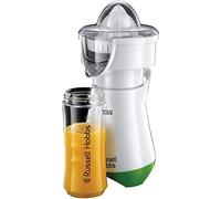Russell Hobbs 21352-56 Mixeur Blender Electrique Mix and Go, Presse Agrumes 600 ml, Gourdes pour Transport Blanc/Vert