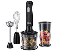 Russell Hobbs 24702 Desire 3 in 1 Hand Blender with Electric Whisk and Vegetable Chopper Attachments, Matte Black
