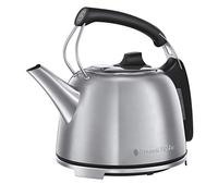Russell Hobbs Bouilloire 1,2L, Design Emblématique Vintage, Ebullition Rapide, Jauge niveau d'eau - Inox Brossé 25860-70 K65