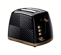 Russell Hobbs 26390 Grille-pain 2 tranches, grille-pain design 3D avec réglages congelés, annulation et surchauffe 850 W Noir