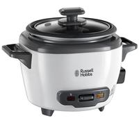 Russell Hobbs 27020-56 - Cuiseur Riz - 600g - 200W - Panier Vapeur - Maintien au Chaud - Bol Antiadhésif Amovible - Noir et blanc