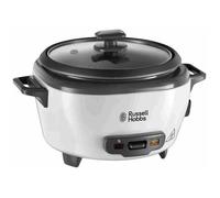 Russell Hobbs 27030-56 - Cuiseur Riz - 1200g - 300W - Panier Vapeur - Maintien au Chaud - Bol Antiadhésif Amovible - Noir et blanc