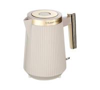 Russell Hobbs Bouilloire électrique [1,7L, 2400 W] Brontë (Design beige mat, bec verseur, indicateur niveau d'eau, enrouleur de câble, éclairage, ouverture automatique du couvercle,base 360°) 26751-70