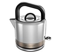Russell Hobbs Bouilloire Electrique [Design Retro Premium] Distinctions Titanium (1,5L, 2400W, Ebullition Rapide,Ecoulement Parfait,Ouverture Facile, Ergonomique,Filtre anticalcaire amovible) 26422-70