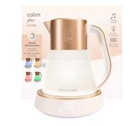 Russell Hobbs Bouilloire en verre [1,7L, température réglable 40-100°] Calm (éclairage intérieur & son apaisant, Technologie Quiet-Boil, maintien au chaud, écran numérique & tactile, 2400W) 27450-70