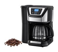 Russell Hobbs Cafetière à Grain Chester, 12 Tasses, 1,5 L, Programmable | Machine à café avec Technologie WhirlTech Pour Extraction & Arôme Optimaux, Réglage de Moulure, Verseuse en Verre, 22000-56