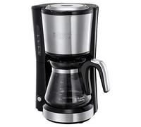 Russell Hobbs Cafetière filtre Mini [Technologie WhirlTech pour extraction & arôme optimaux, Inox] Compact (5 tasses, verseuse en verre 0,6L, filtre permanent amovible inclus) 24210-56