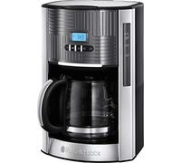Russell Hobbs Cafetière filtre Geo Steel 25270-56 Programmable WhirlTech 12 tasses 1,5L