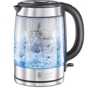 Russell Hobbs Bouilloire Electrique verre [Filtrante] Clarity (1L, 2200 W,Cartouche Filtre Brita Maxtra & anticalcaire + indicateur de changement, Eclairage LED, Arrêt auto.,Ouverture auto.) 20760-57