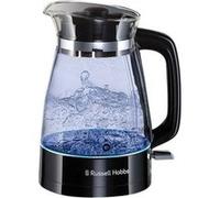 Russell Hobbs Bouilloire Electrique verre [Elégante & moderne] Classic (Design unique Carafe, 1,7L, 2400 W, Eclairage Interne LED,Economie d'énergie,Ergonomique,Couvercle amovible) 26080-70