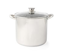 Russell Hobbs Classic Collection Marmite de 26 cm - Casserole en acier inoxydable, couvercle en verre trempé avec évent à vapeur, capacité de 11,5 litres, finition miroir, facile à nettoyer