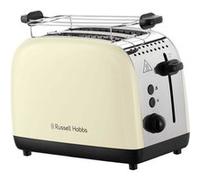 Russell Hobbs Grille-pain Colours Plus Inox 2 tranches, fentes extra larges, 1600 W crème